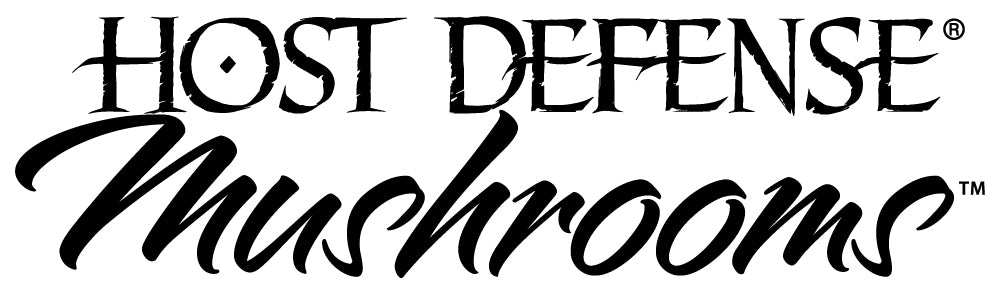 Host Defense Mushrooms - A product of Fungi Perfect. Host Defense Mushrooms Logo Black