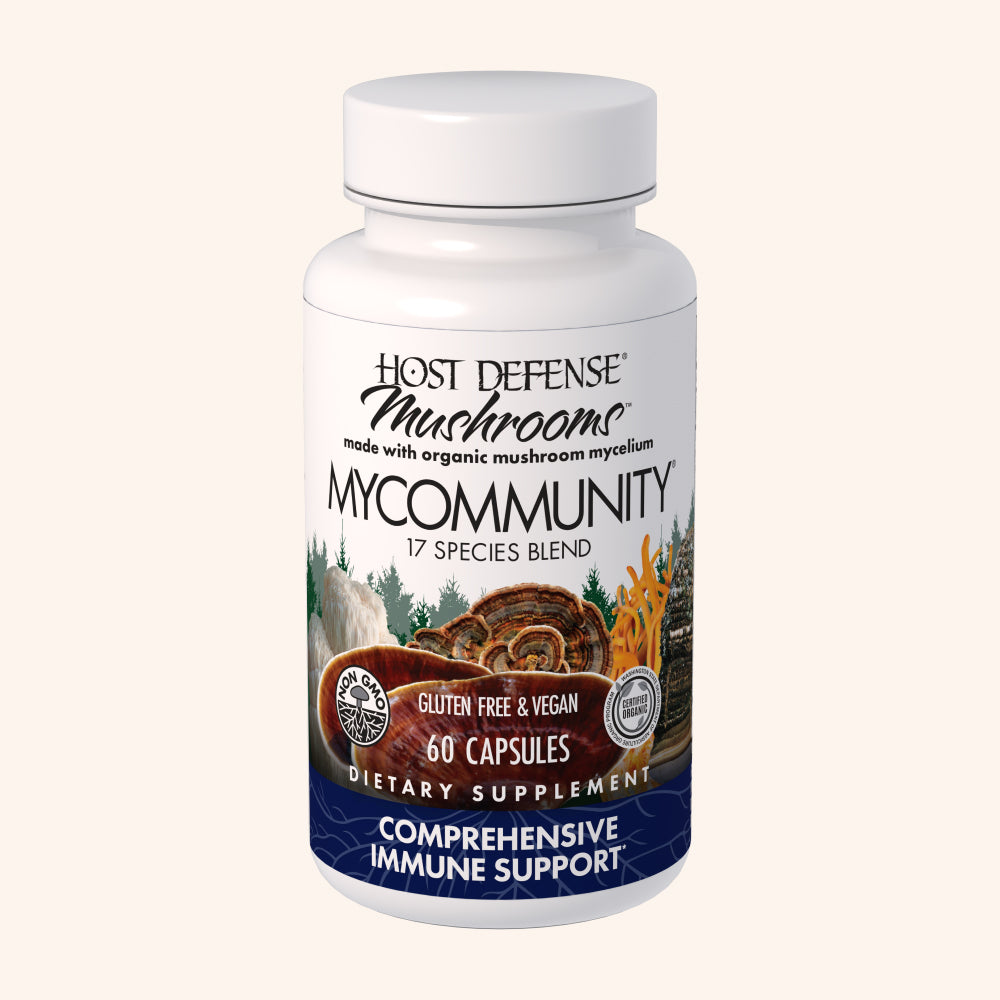 Host Defense MyCommunity capsules bottle
