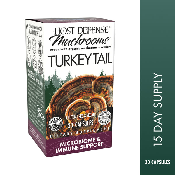 Host Defense Turkey Tail Capsules box