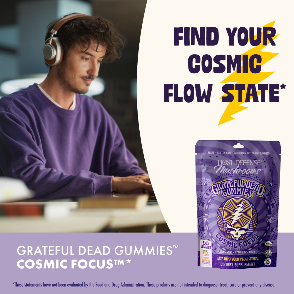 Grateful Dead Gummies - Cosmic Focus,  90-count bag, Find Your Cosmic Flow State.