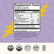 Grateful Dead Gummies - Cosmic Focus,  90-count bag, supplement facts.