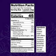 MycoBrew Cocoa, Three 5 oz boxes, Nutrition Facts.