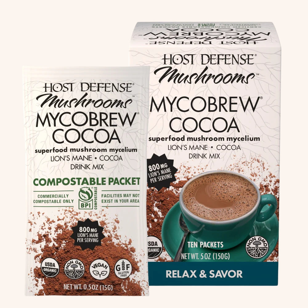 MycoBrew Cocoa, 5 oz box, 10 packets.