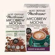 MycoBrew Mocha, Host Defense Mushrooms, Boost and Balance.