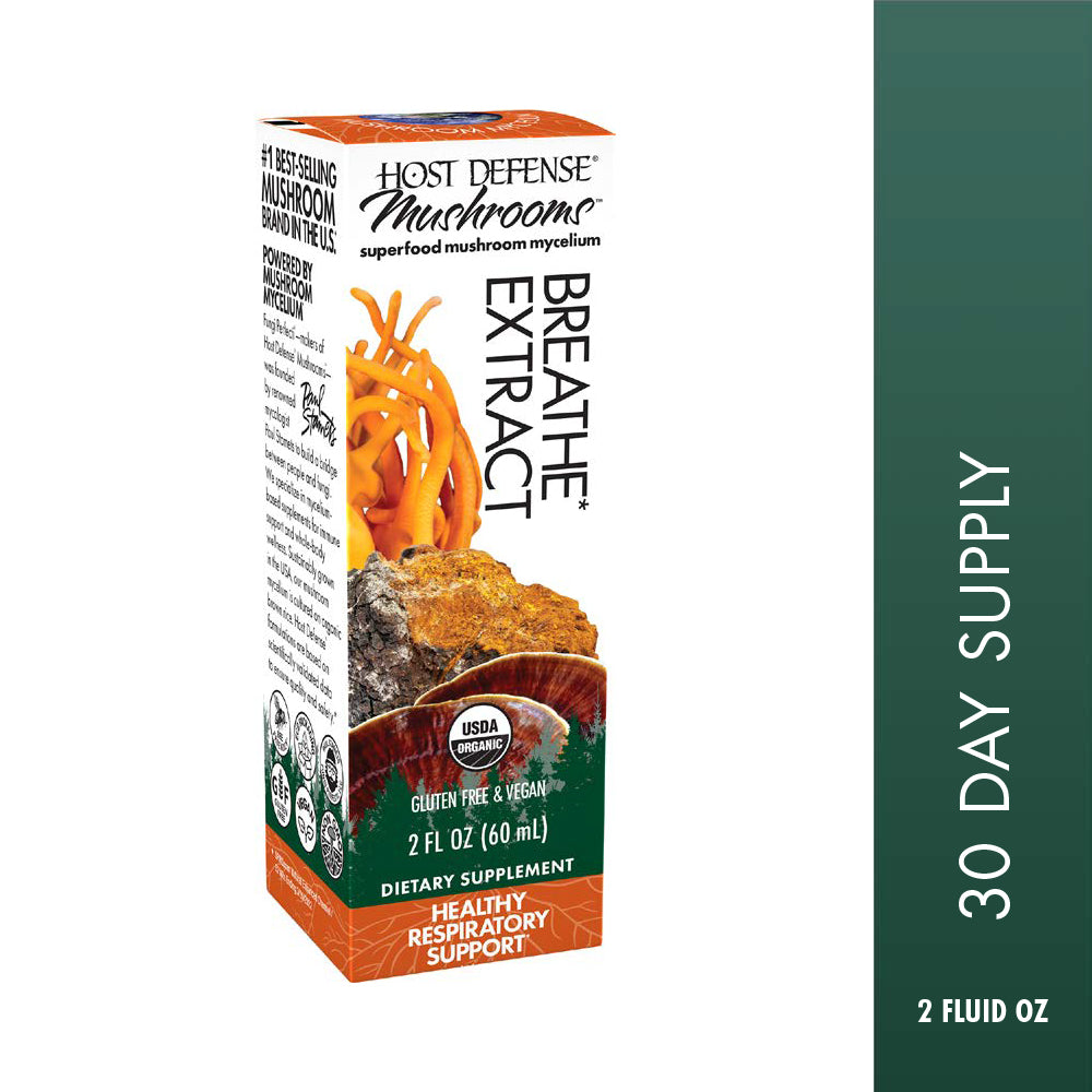 Breathe Extract, 2 fl oz bottle, front view of box.